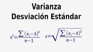 Cómo calcular la Varianza y Desviacion Estándar [upl. by Aufa]