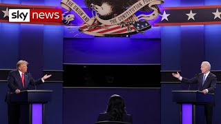 Trump and Biden face off in final US presidential debate  highlights [upl. by Dikmen]