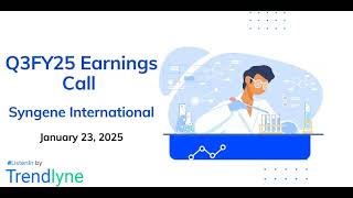 Syngene International Earnings Call for Q3FY25 [upl. by Ayita560]