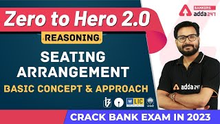 Seating Arrangement Basic Concept amp Approach L1  Reasoning Banking Foundation Adda247 Class14 [upl. by Lorita]