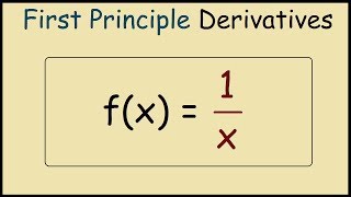 How to differentiate 1x from first principles [upl. by Mace]