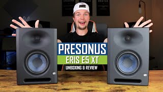 Presonus Studio Monitors NEVER Disappoint  Presonus Eris E5 XT Unboxing amp Review 2021 [upl. by Mcgean767]