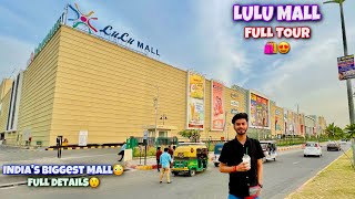 I Explore India’s Biggest Mall 😨 Lulu Mall Lucknow Full Tour Vlog 😍 [upl. by Winzler]