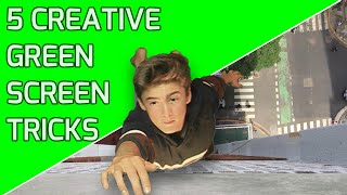 5 CREATIVE Green Screen TRICKS [upl. by Llerrehs]