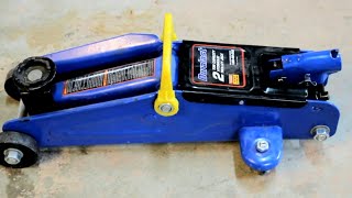 How to Repair Leaky Floor Trolley Hydraulic Jack Duralast Fix [upl. by Syl]