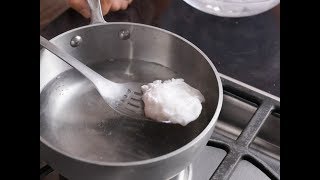 Alton Brown Makes the Perfect Poached Egg  Food Network [upl. by Yelnahs]