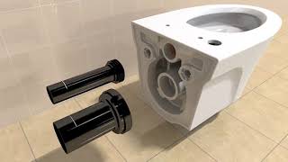 TOTO AP or EP WallHung Toilet Installation Video [upl. by Felice]