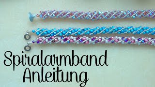 Anleitung Spiralarmband zum Selbstmachen  Armband Paris Glitzerlicht [upl. by Ledba]