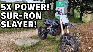 ELECTRIC pitbike with INSANE mods [upl. by Kier832]