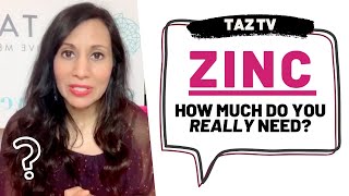 How Much Zinc Should I Take in a Day  TAZTV [upl. by Elrahc]