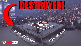 WWE 2K22 15 Things You Can DESTROY In Incredible Ways [upl. by Lucina]