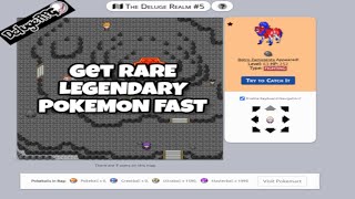 HOW TO CATCH LEGENDARY POKEMON FAST IN DELUGE RPGBEST METHOD IN 2020 [upl. by Elokyn]