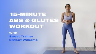 15Minute Abs amp Glutes Barre Workout With Britany Williams [upl. by Hgeilyak711]