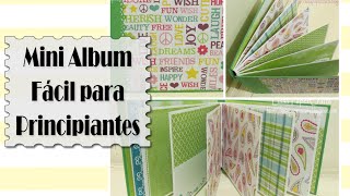 TUTORIAL Mini Album fácil para principiantes  Scrapbook DIY  Luisa PaperCrafts [upl. by Uella]