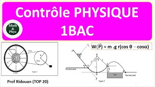 Contrôle 1 semestre 1 physique 1 Bac SM [upl. by Fornof]