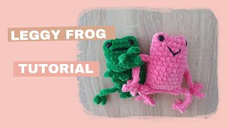 Leggy Frog Crochet TutorialNo Sew [upl. by Lhamaj]