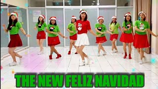 THE NEW FELIZ NAVIDAD  Line Dance [upl. by Eeraj189]