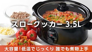 【スロークッカー35L】大容量♪低温でじっくり煮崩れ知らず [upl. by Carberry]