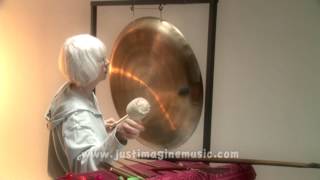 The Gong Solo Gong Music  Marilyn Donadt Percussionist [upl. by Lejeune]