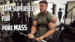 ARM SUPERSET Workout  Pumped up for the Arnold [upl. by Yenahc]