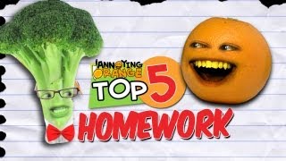 Annoying Orange  Top 5 Ways To Get Out Of Your Homework [upl. by Shaw]