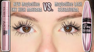 NEW MAYBELLINE LASH SENSATIONAL SKY HIGH MASCARA REVIEW AND WEAR TEST  BEST DRUGSTORE MASCARA 2020 [upl. by Cappello]