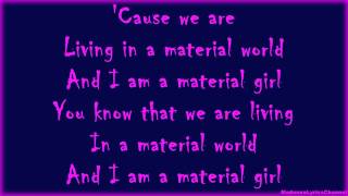 Madonna  Material Girl Lyrics On Screen [upl. by Merete]