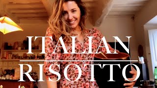 RELAXING ITALIAN RISOTTO IN A COZY COUNTRY KITCHEN IN TUSCANY ITALY [upl. by Handler]