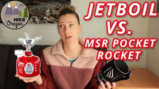 Jetboil vs MSR Pocket Rocket Stove [upl. by Ecinnahs462]