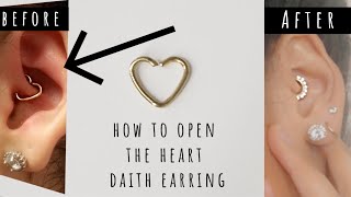 Changing Out My Heart Daith Earring Piercing FINALLY [upl. by Scoles560]