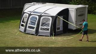 Kampa Ace Air 400 Awning Pitching amp Packing Video Real Time [upl. by Beale]