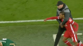 Jurgen Klopp holds back Wijnaldum [upl. by Harneen982]