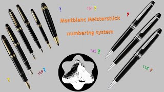 Montblanc Meisterstück numbering system  a walktrough  TTS E6 [upl. by Enilarac]