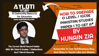 How To Prepare O Level and IGCSE Pakistan Studies  Paper 1 205901 and 044801 To Get A star [upl. by Ahsemad400]