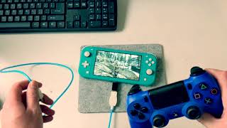 How to use the PS4 controller on nintendo Switch [upl. by Nahsor]