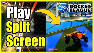 How to PLAY SPLITSCREEN in Rocket League PS4 Xbox PC Fast Method [upl. by Sholley8]