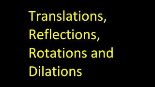 Day 09 HW  Translations Reflections Rotations and Dilations [upl. by Fabi]