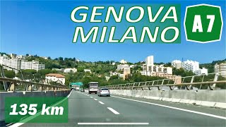 A7  GENOVA  MILANO  Autostrada dei Giovi  Percorso completo [upl. by Gittle]