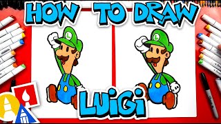 How To Draw Paper Luigi From Mario Bros [upl. by Barta673]