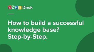 How to build a successful knowledge base StepbyStep [upl. by Aicercul690]