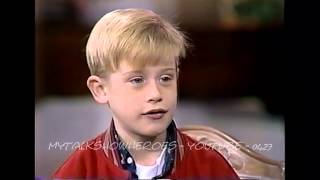 MACAULAY CULKIN  FIRST HOME ALONE INTERVIEW [upl. by Ahsiekal]