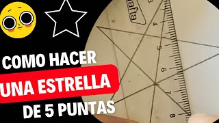 COMO HACER una ESTRELLA de 5 puntas ⭐️ HOW to MAKE a 5 POINT STAR ⭐️ [upl. by Ahsoj36]