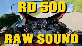 Yamaha RD 500 V4 RAW Sound 4k 60fps [upl. by Hannahoj]