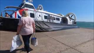 Hovertravel Hovercraft Journey  Southsea To Ryde Isle Of Wight  June 2019  kittikoko [upl. by Atiekahs678]