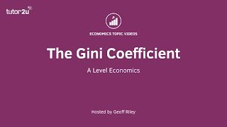 The Gini Coefficient I A Level and IB Economics [upl. by Adnaluy]