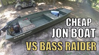 Cheap Jon Boat For Fishing VS Pelican Bass Raider  Sundolphin Sportsman [upl. by Mutat]