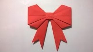 COMO HACER UN MOÑO DE PAPEL  How to make a paper bow [upl. by Wyon15]