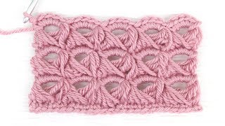 Broomstick Lace Crochet Stitch Tutorial [upl. by Notle413]