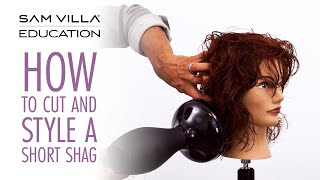 How To Cut and Style a Short Shag [upl. by Nance]