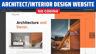 How to Create an ArchitectInterior Design Website in WordPress 2024 No Coding Elementor Tutorial [upl. by Marti262]